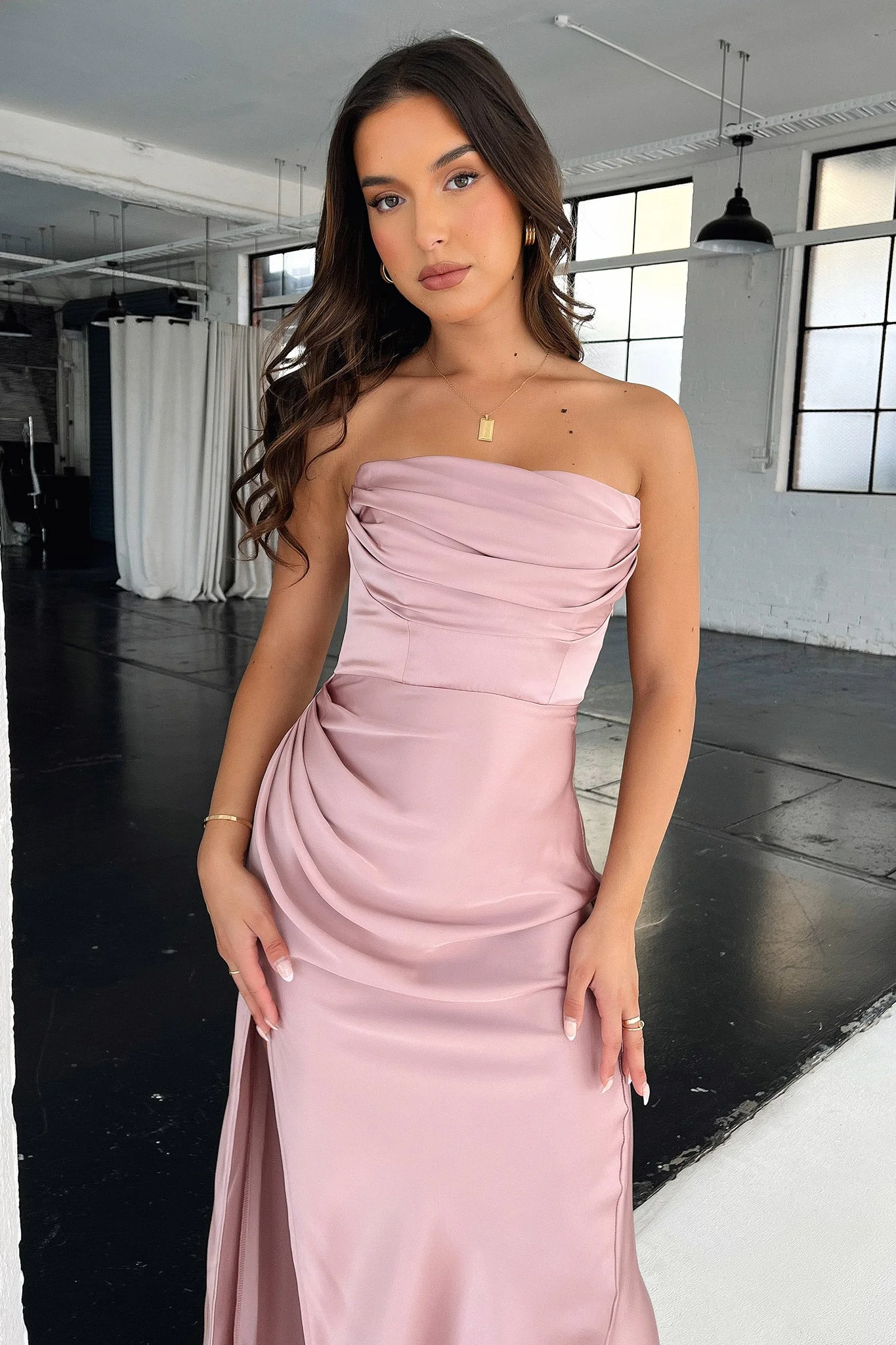 Lola Maxi Dress - Blush - GUERYA