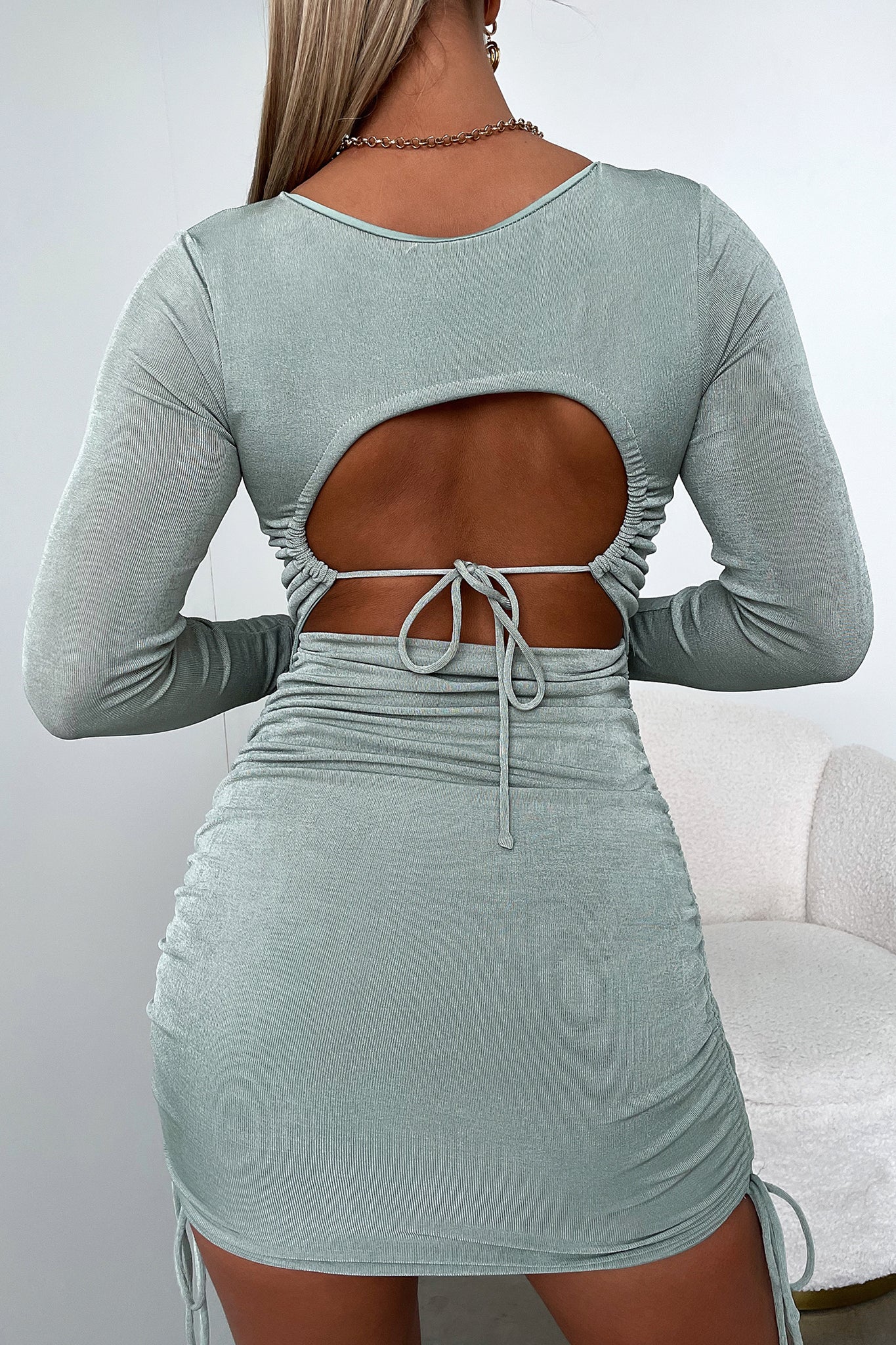 Kashvi Dress - Sage - GUERYA