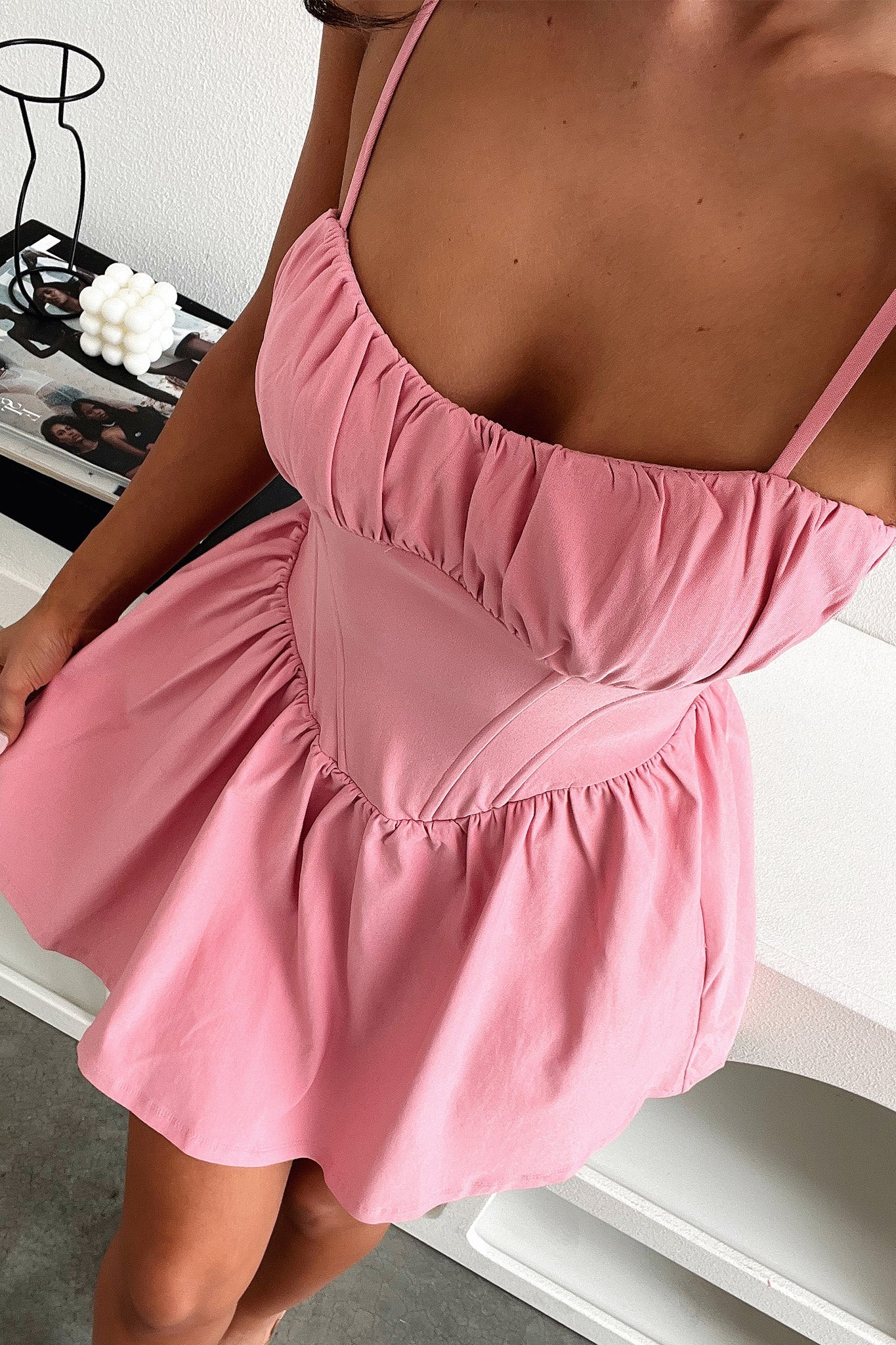 Zanaya Dress - Pink - GUERYA