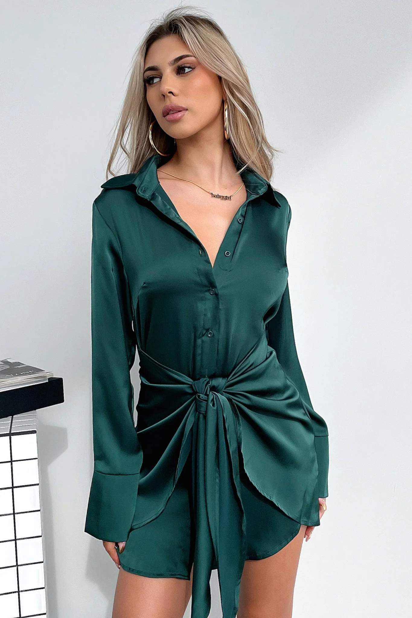Alexa Dress - Emerald - GUERYA