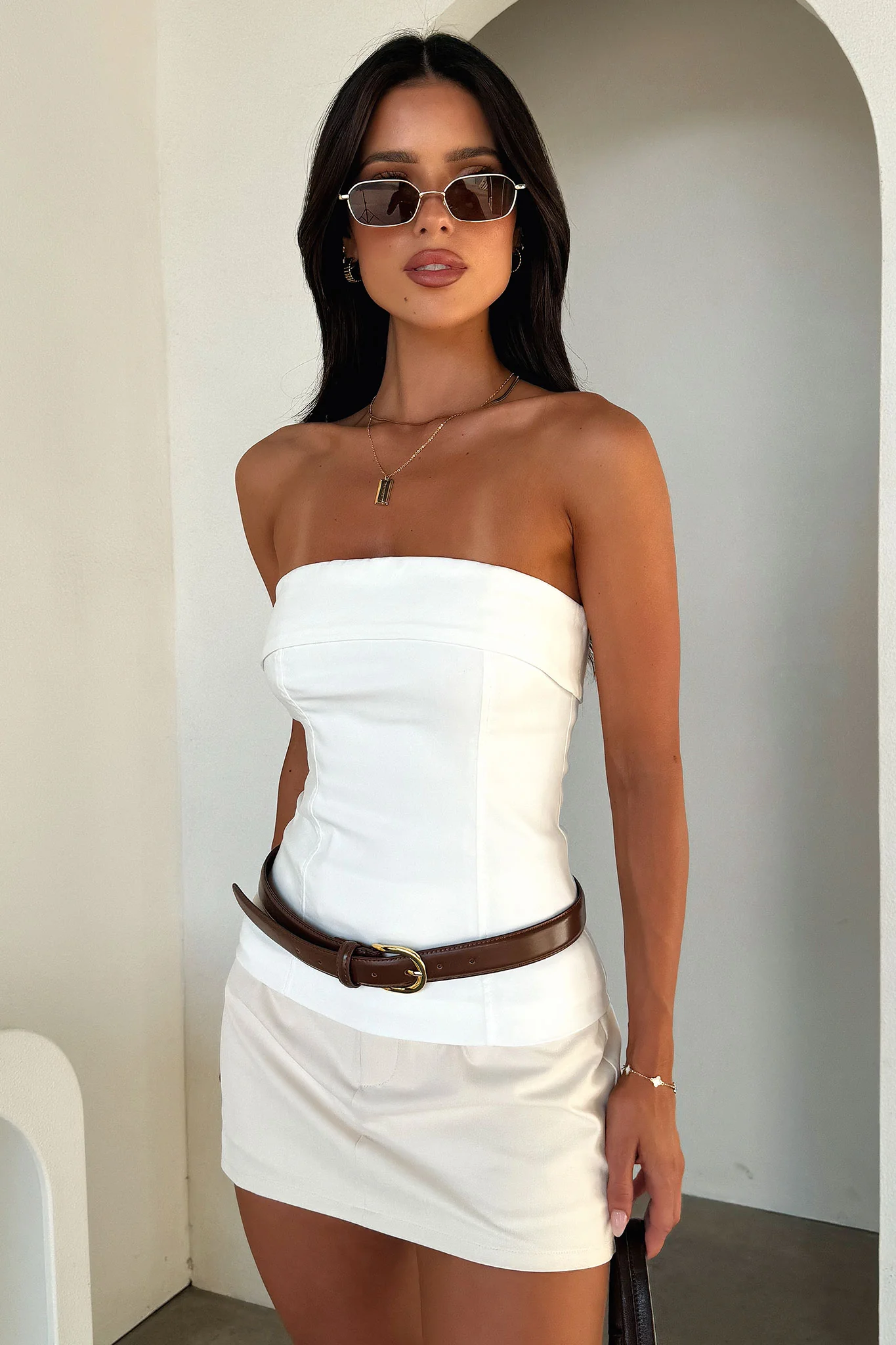 Nelson Top - White - GUERYA