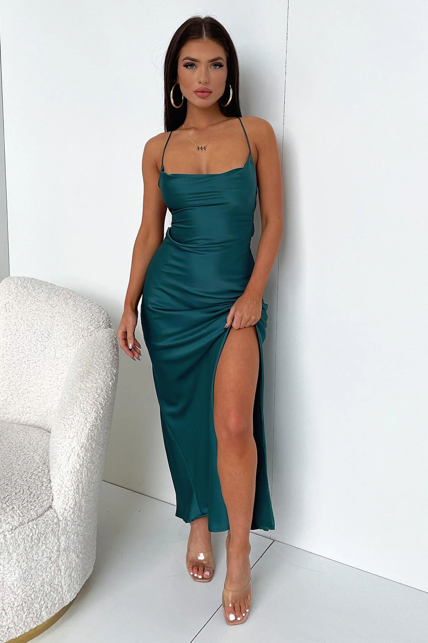Olivia Maxi Dress - Emerald - GUERYA