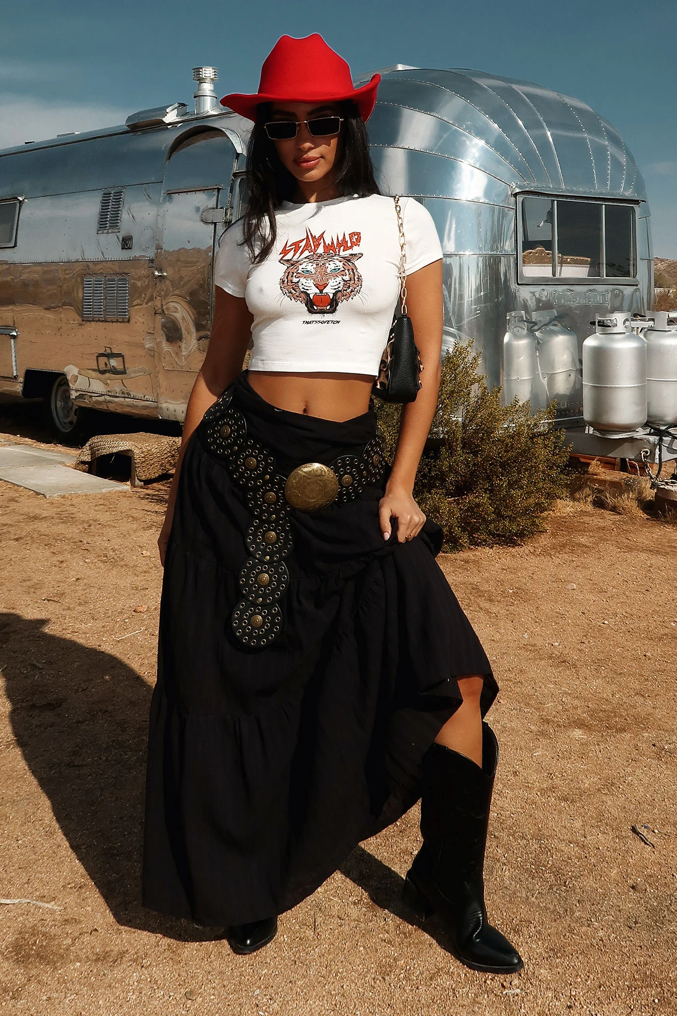 Breeze Maxi Skirt - Black - GUERYA