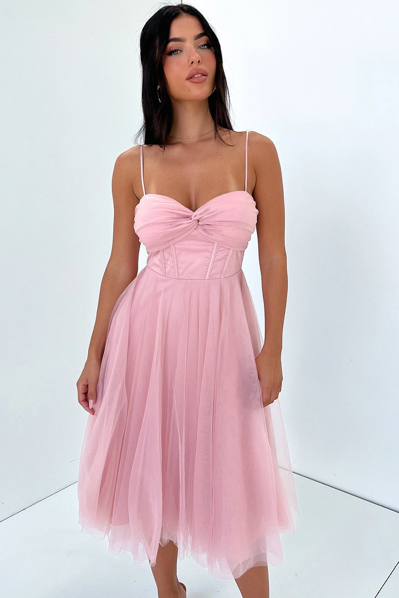 Angelique Dress - Pink - GUERYA