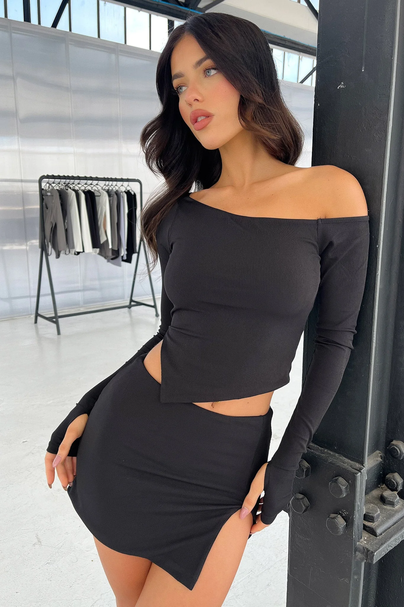 Leyton Skirt - Black - GUERYA