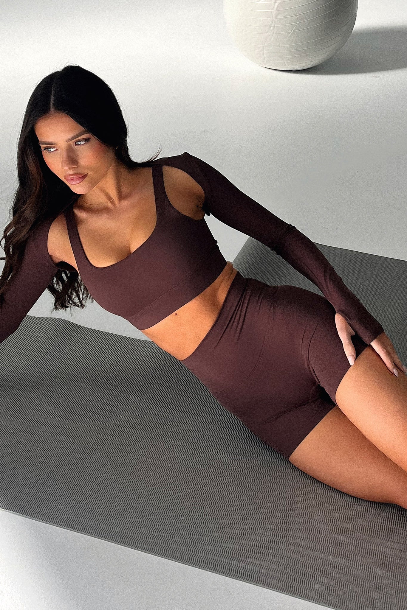 Kyrie Sports Bra - Brown - GUERYA