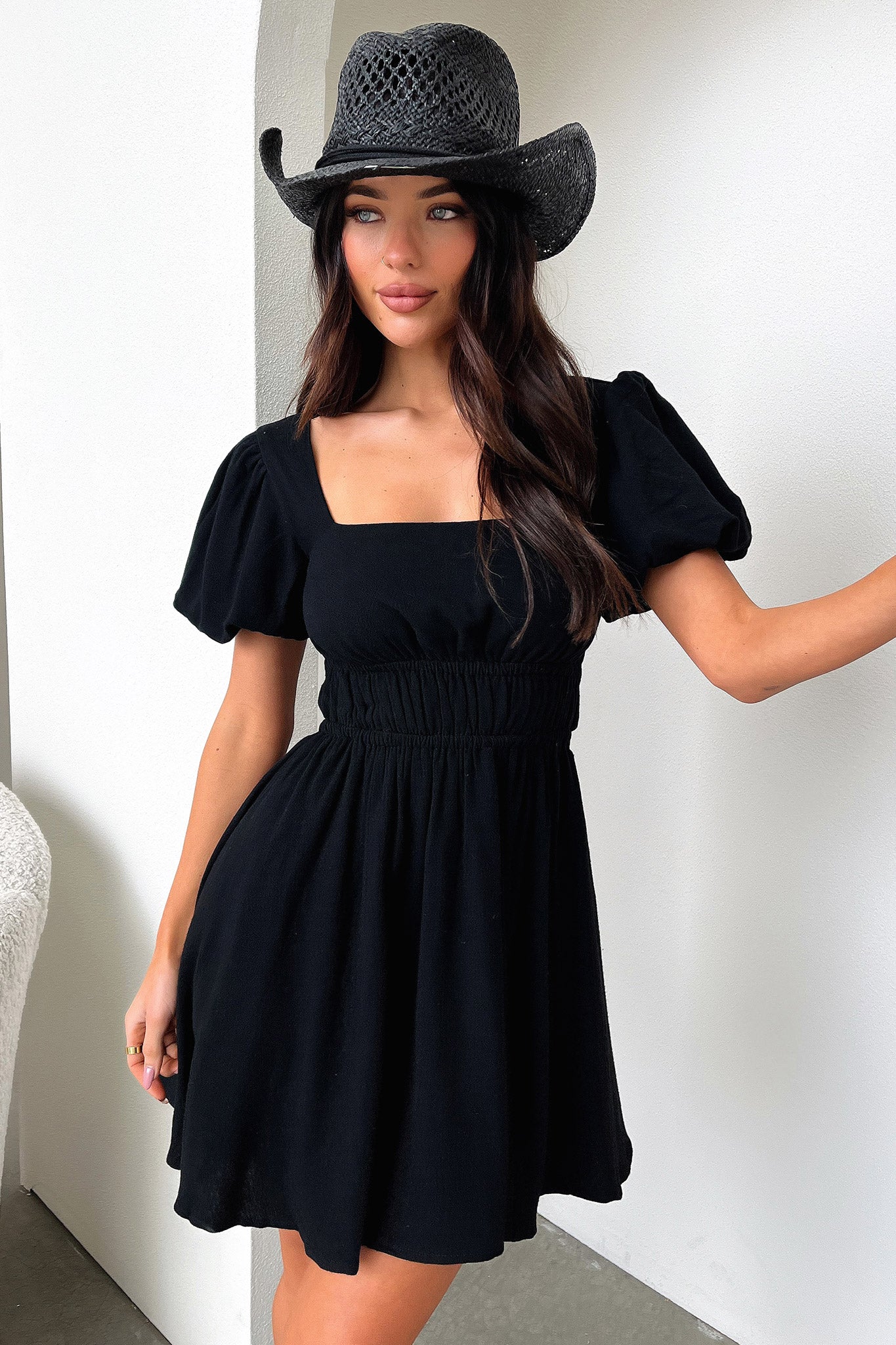 Whitney Dress - Black - GUERYA