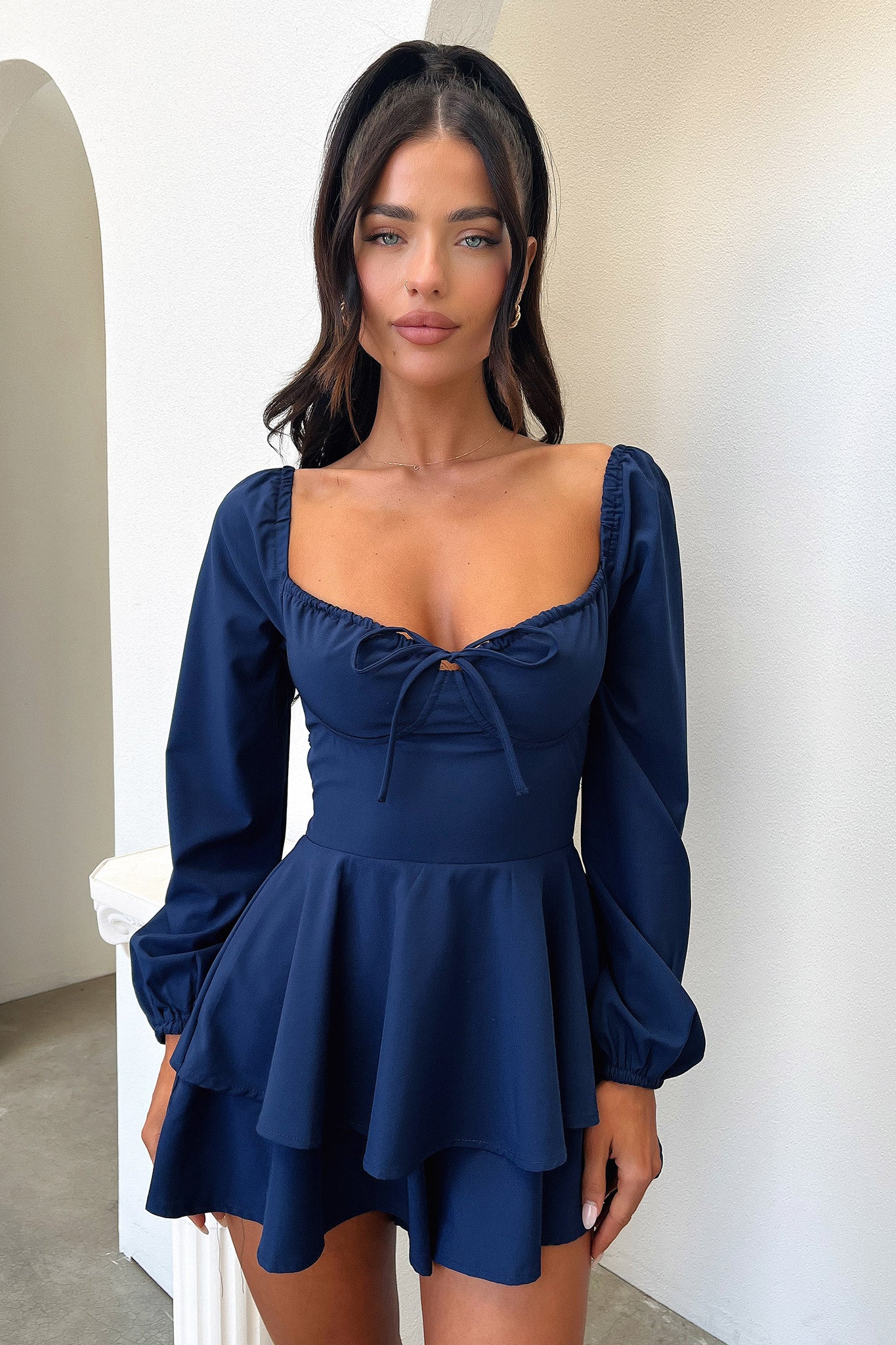 Mila Playsuit - Navy - GUERYA