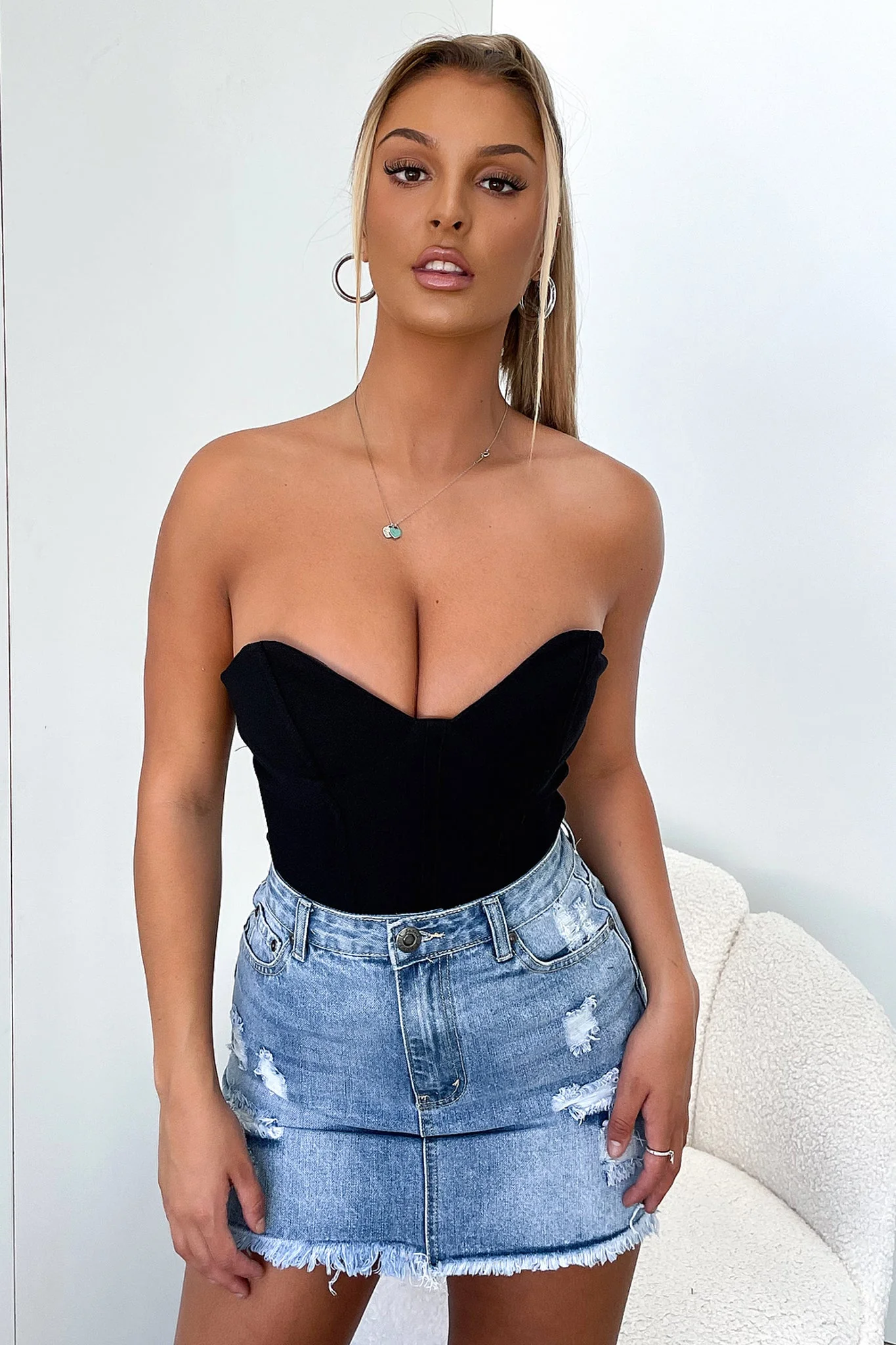 Ivy Bodysuit - Black - GUERYA