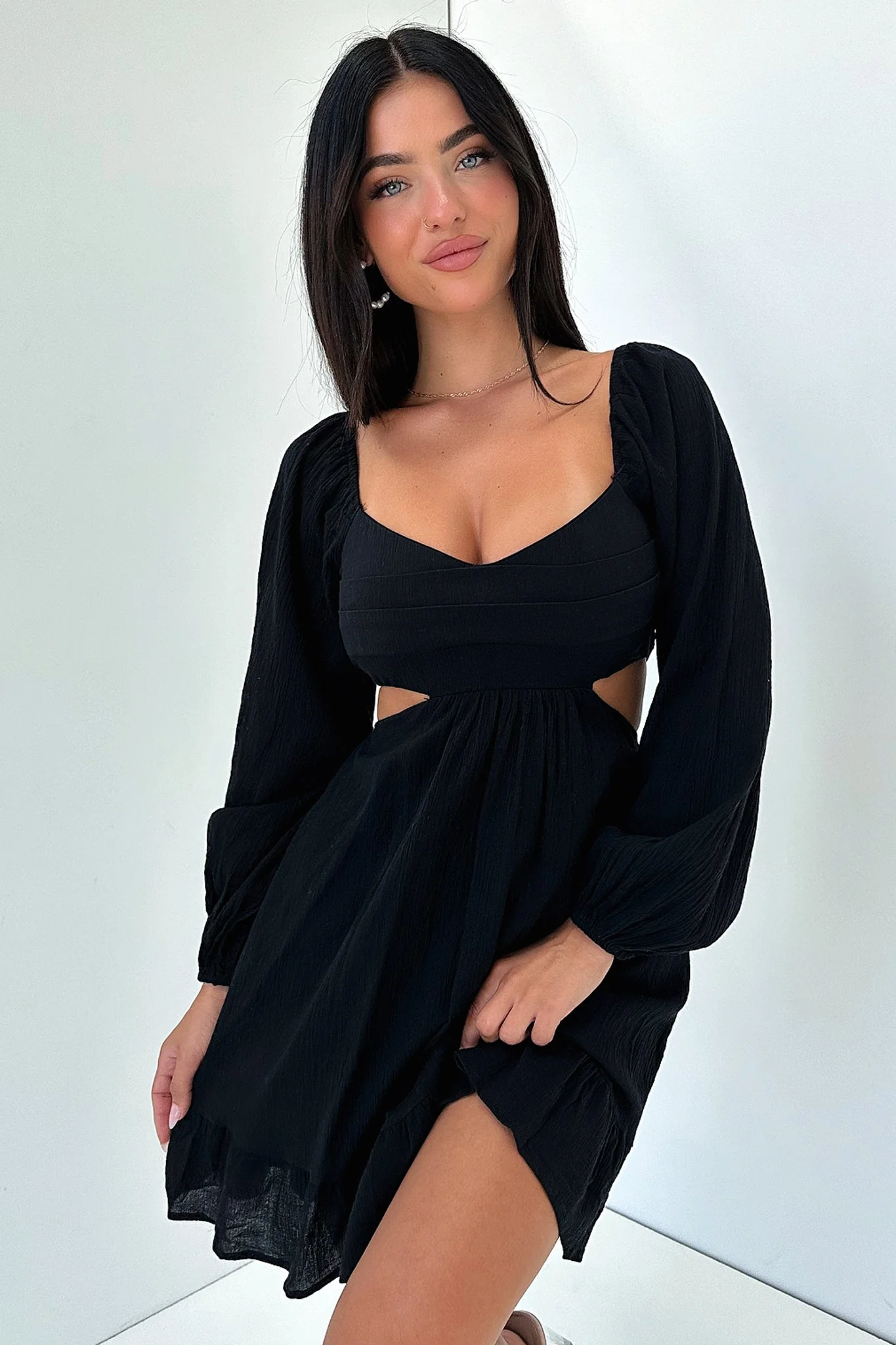Nicole Dress - Black - GUERYA