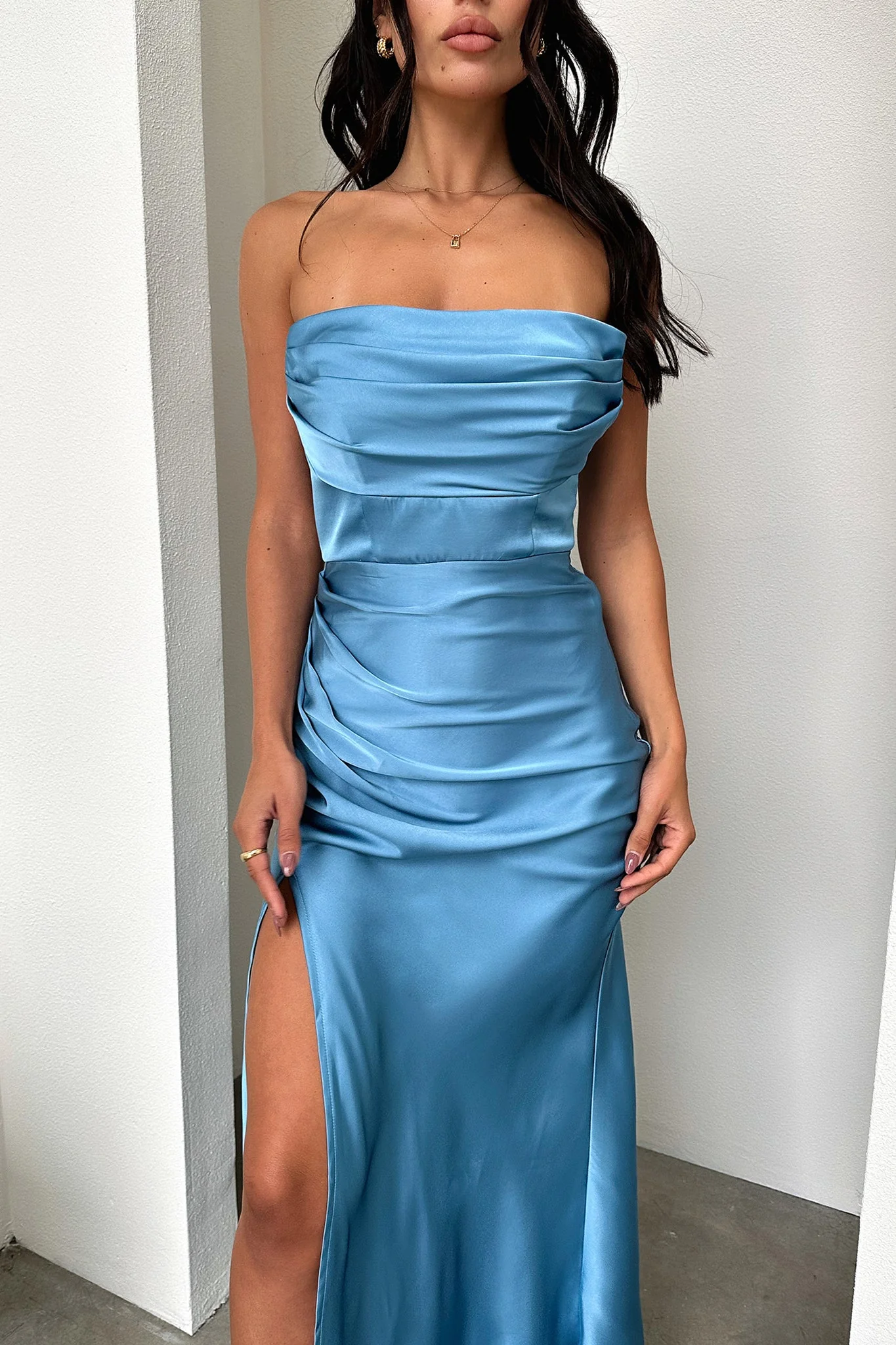 Lola Maxi Dress - Blue - GUERYA