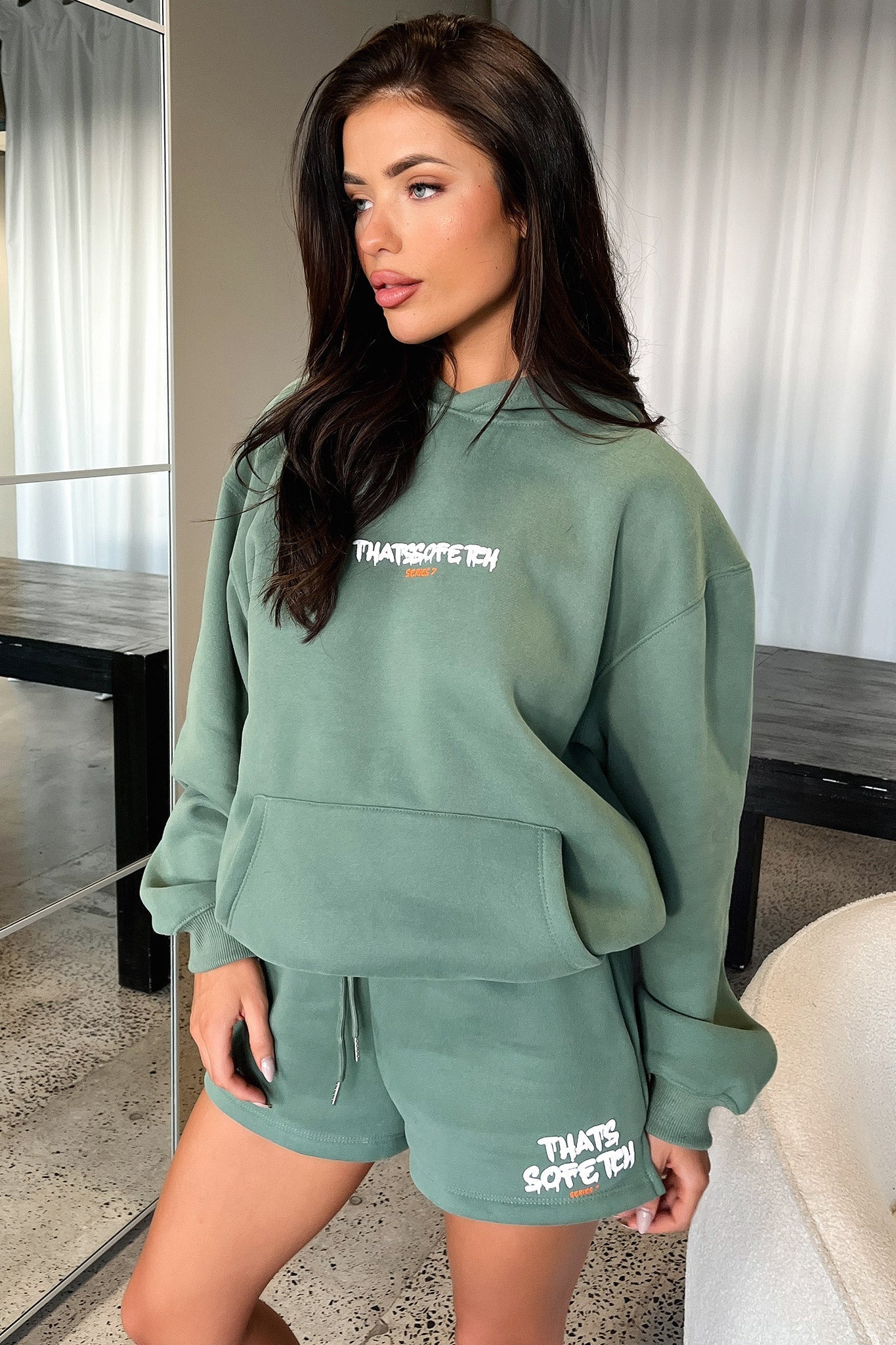Series 7 Hoodie - Green - GUERYA