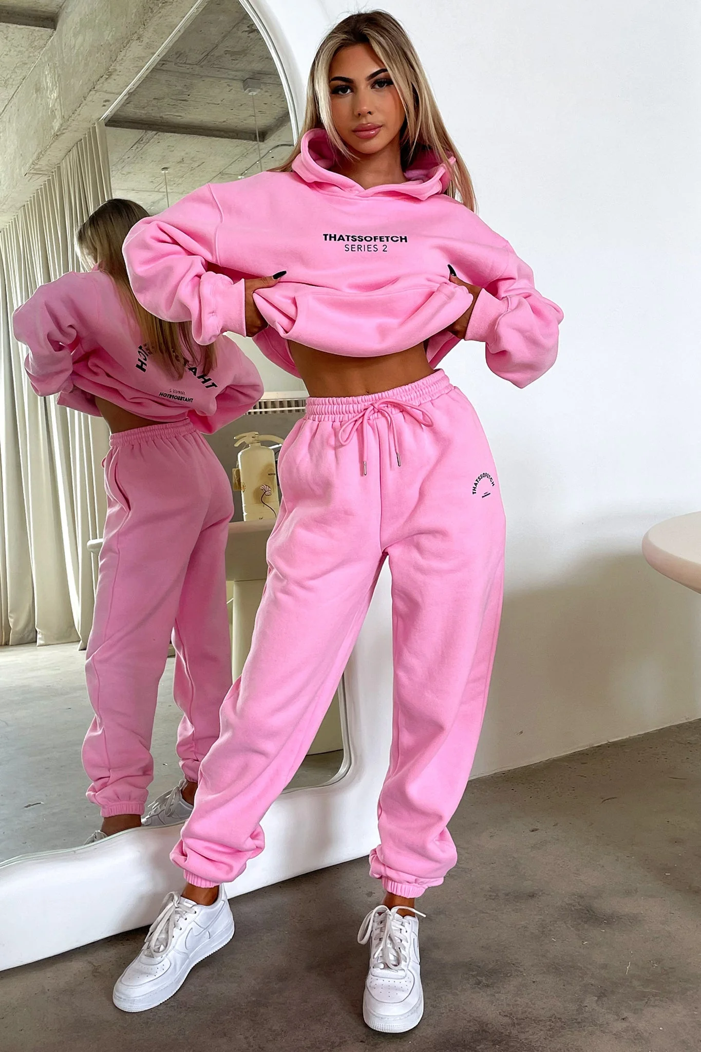 Series 2 Sweatpants - Pink - GUERYA