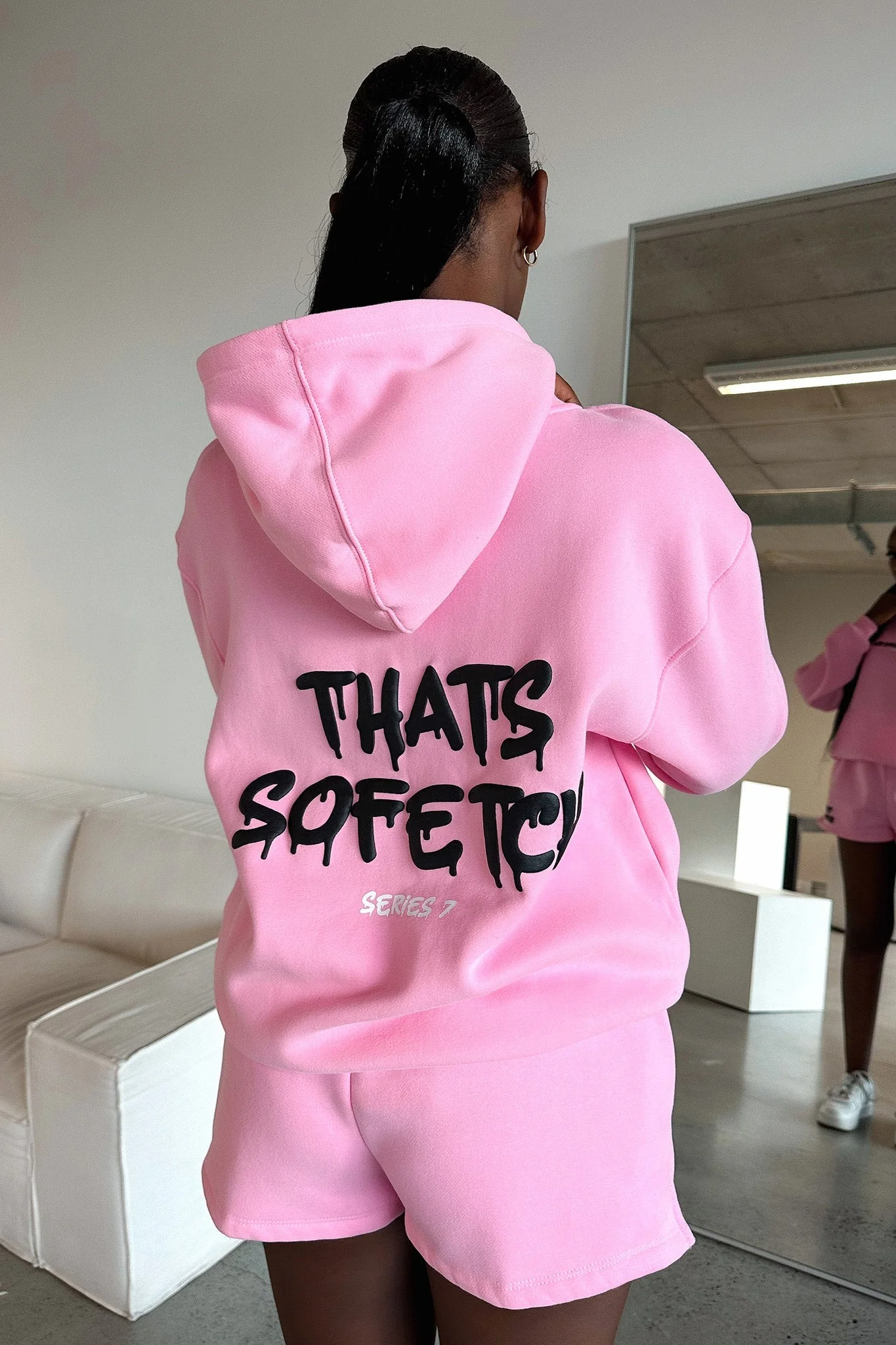 Series 7 Hoodie - Pink - GUERYA