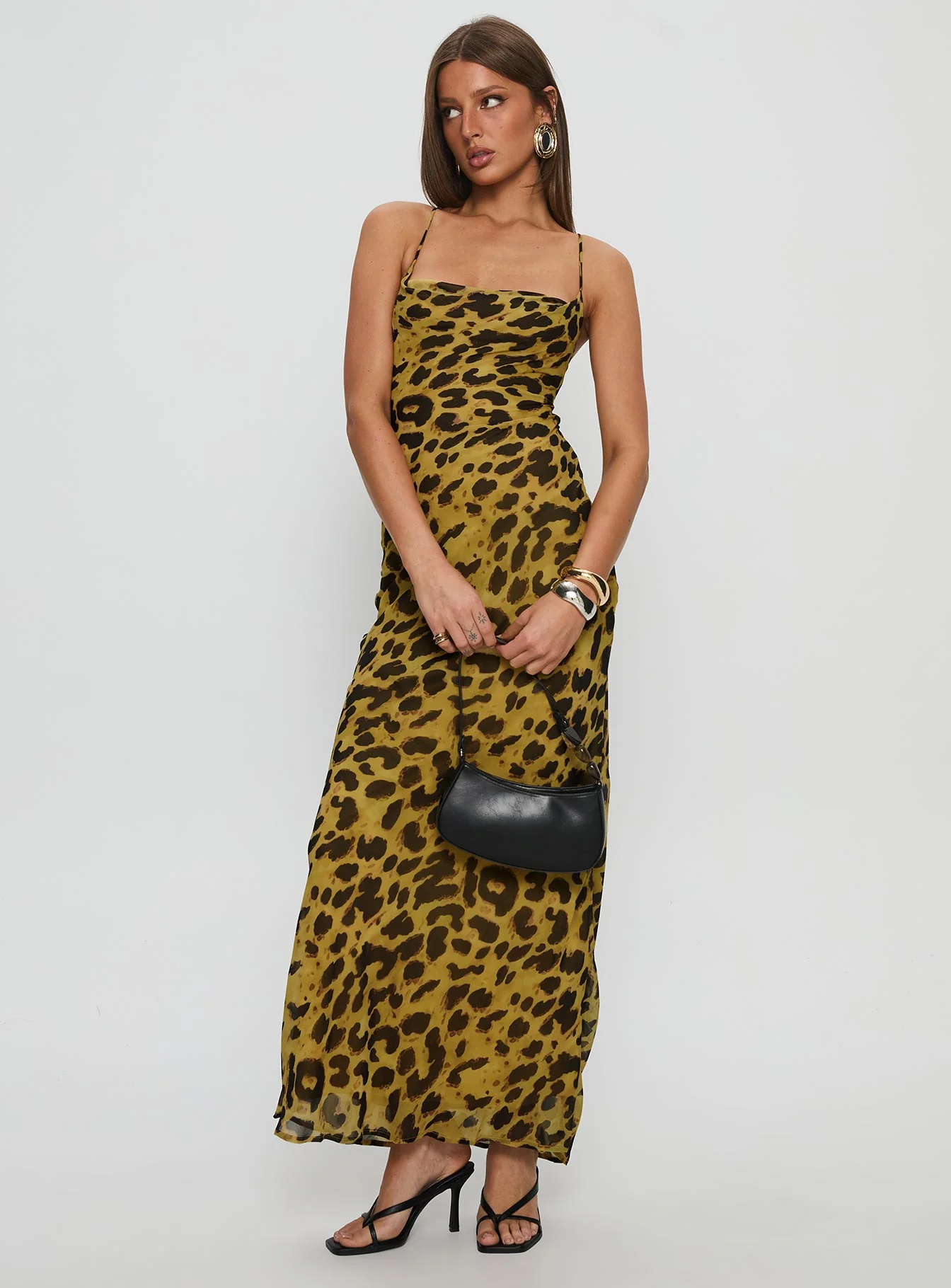 Celena Maxi Dress Leopard - GUERYA