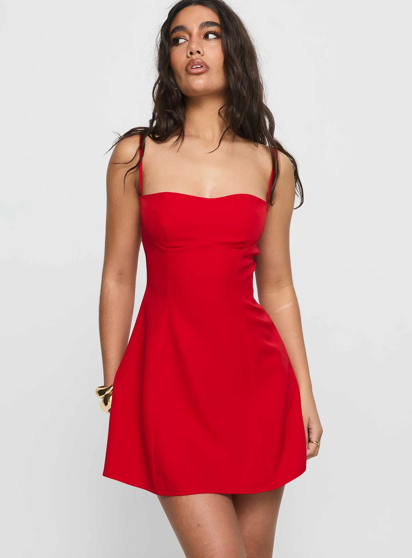 Easy To Love Mini Dress Red - GUERYA