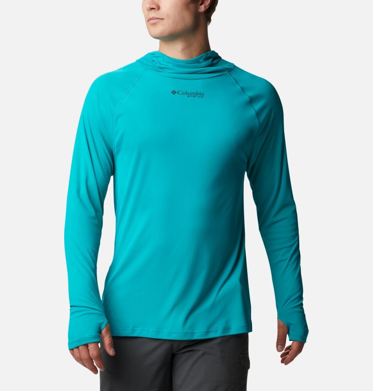 Grey Men's Columbia PFG Respool Hoodies | XEWHIF-401 - Columbia Outlet Online