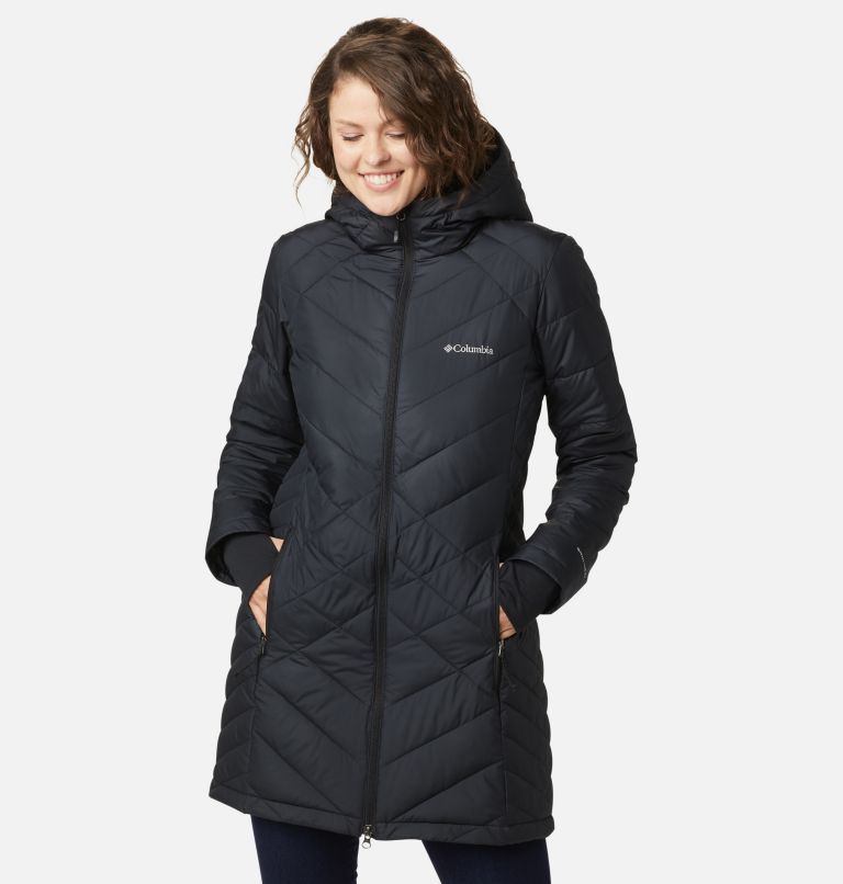 Black Women's Columbia Heavenly Hooded Jacket | RAIUWH-341 - Columbia Outlet Online