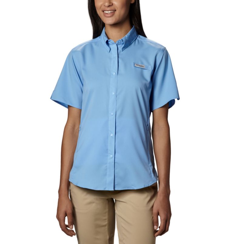 Blue Women's Columbia PFG Tamiami II Shirts | GJKHTV-843 - Columbia Outlet Online