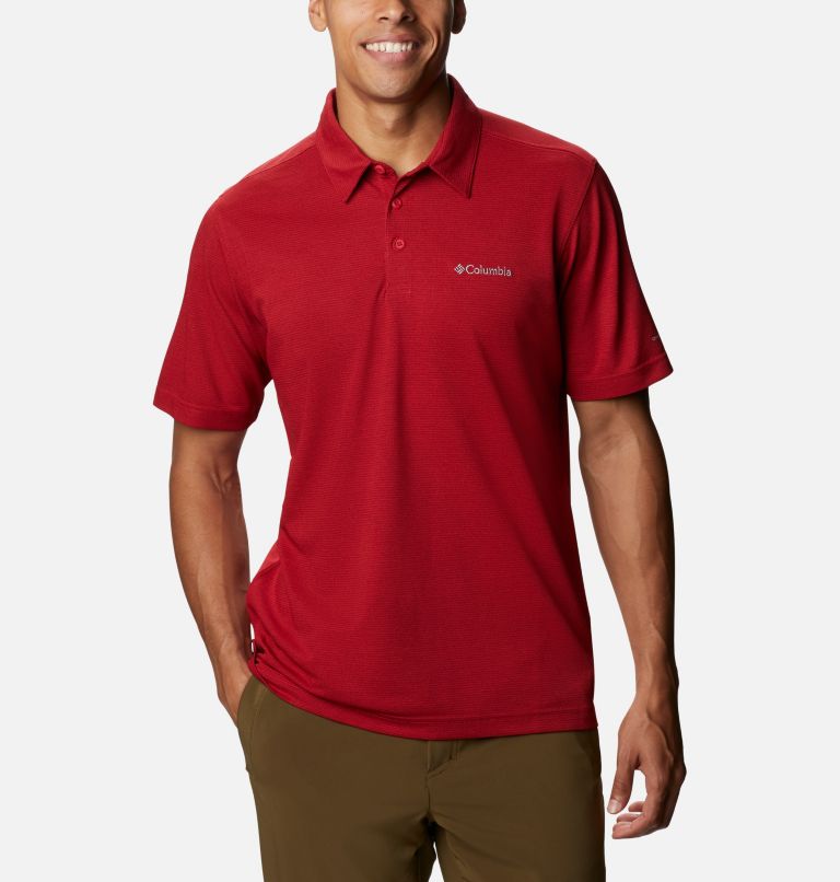 Grey Men's Columbia Pique Polo | JRWGZV-730 - Columbia Outlet Online