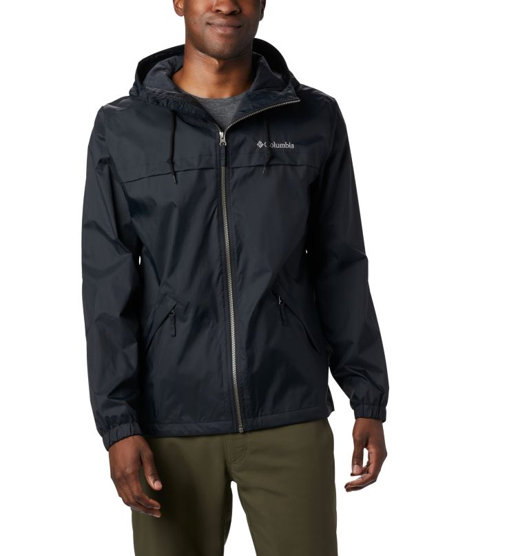 Grey Men's Columbia Oroville Creek Rain Jacket | VJMPOY-023 - Columbia Outlet Online