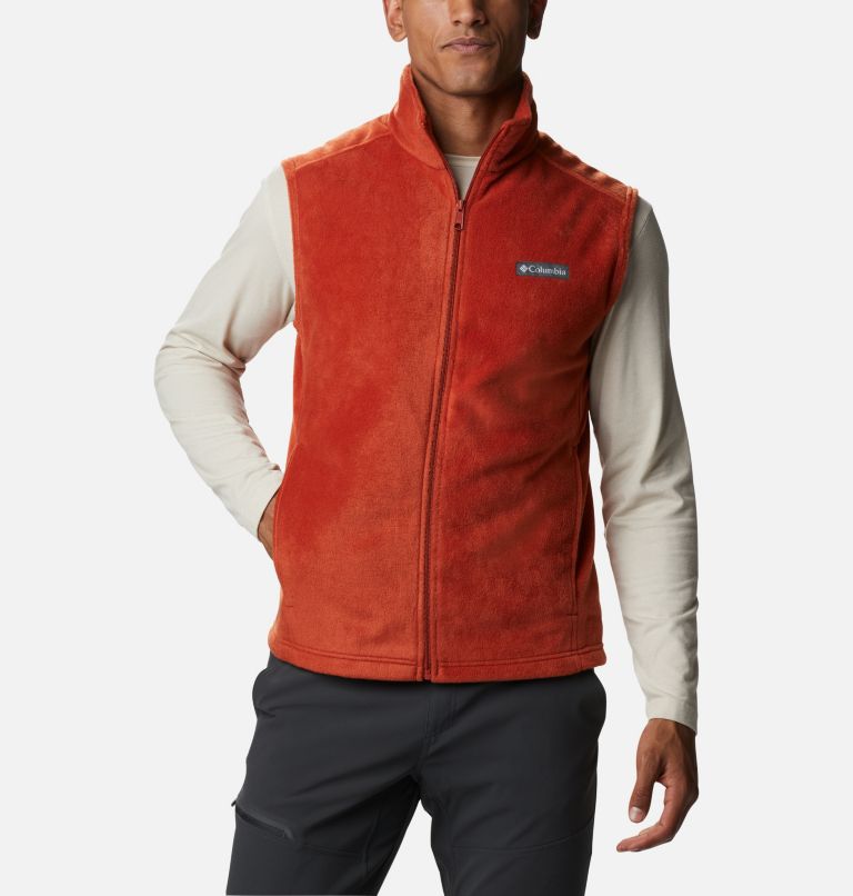 Black Grey Men's Columbia Steens Mountain Vest | QZJLSB-867 - Columbia Outlet Online
