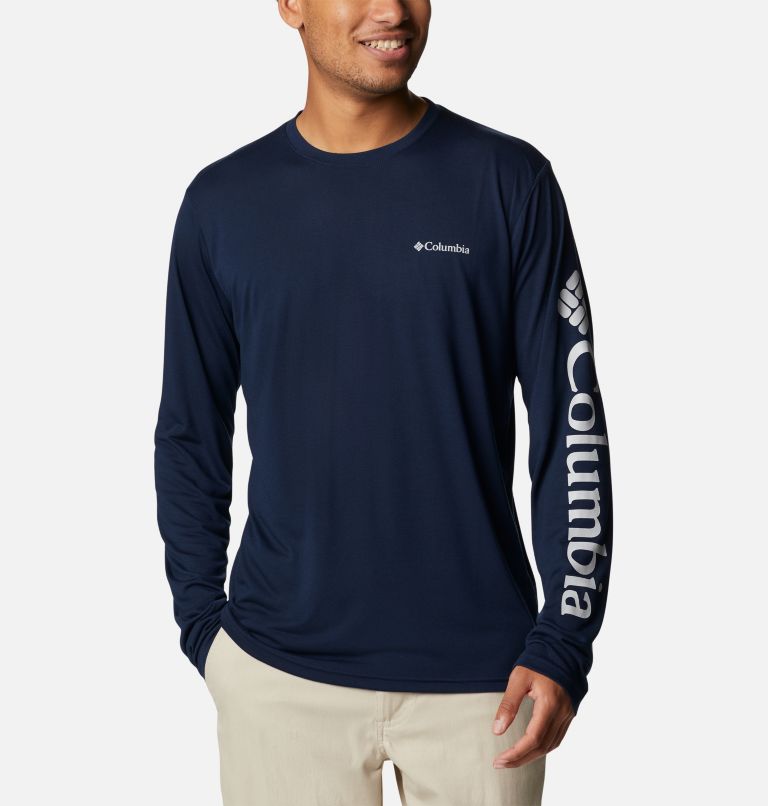 Black Men's Columbia Marshall Valley T-Shirt | QXAEDL-049 - Columbia Outlet Online