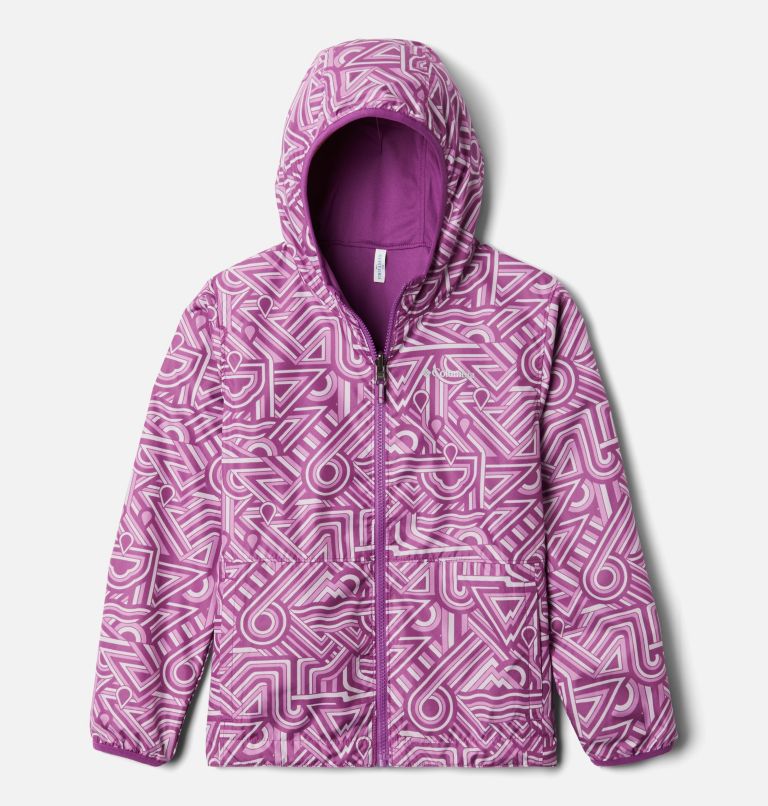 Black Kids' Columbia Pixel Grabber Rain Jacket | IKBHUO-625 - Columbia Outlet Online