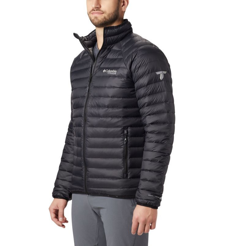 Grey Men's Columbia Alpha Trail Down Jacket | GIVPNX-623 - Columbia Outlet Online
