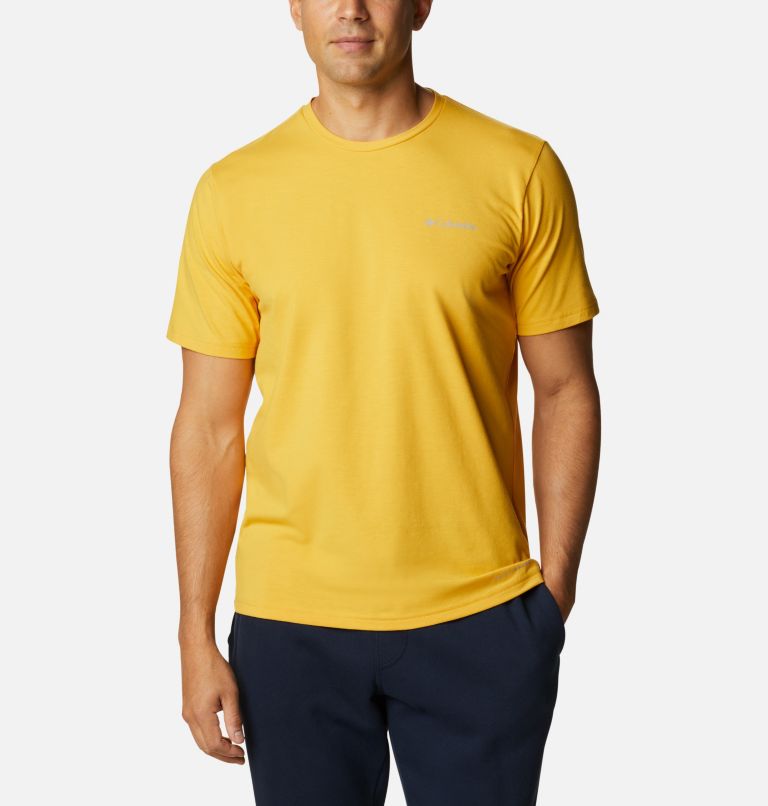 White Men's Columbia Sun Trek T-Shirt | RHJFIL-483 - Columbia Outlet Online