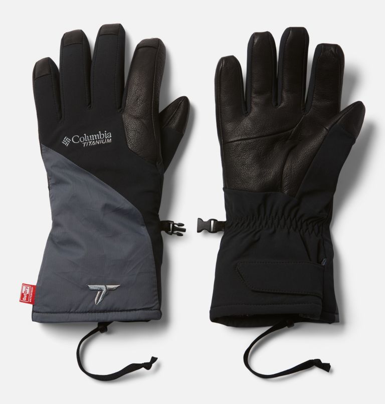 Black Men's Columbia Powder Keg Gloves | PMCSJX-639 - Columbia Outlet Online
