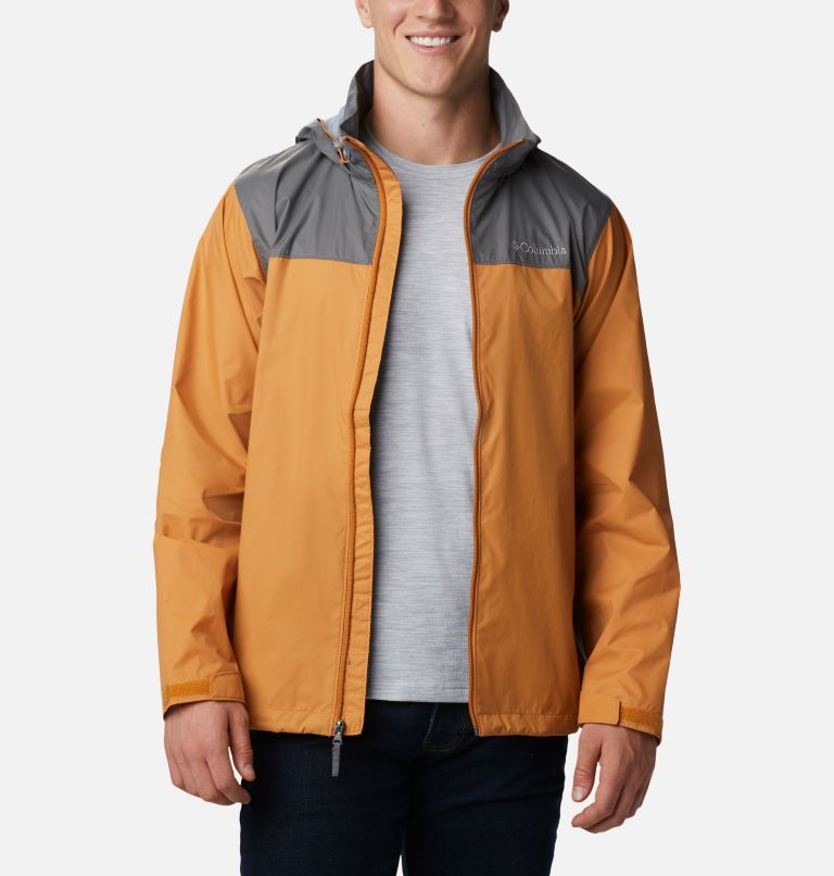 Grey Men's Columbia Glennaker Lake Rain Jacket | FGRZBS-625 - Columbia Outlet Online
