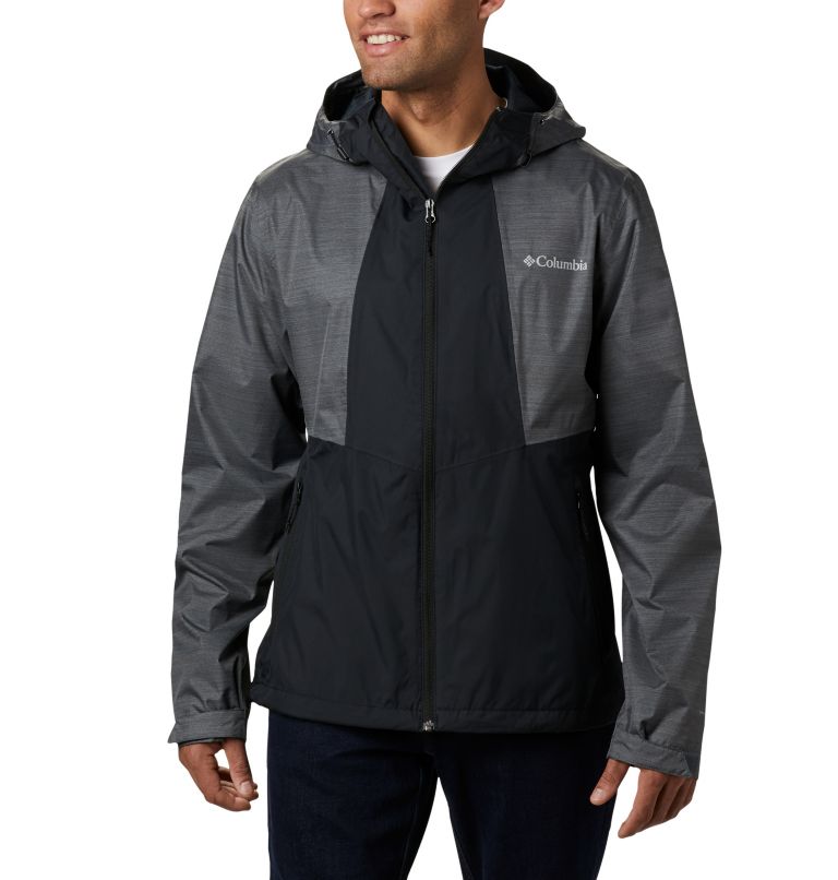 Black White Men's Columbia Inner Limits II Rain Jacket | KSHPJI-701 - Columbia Outlet Online