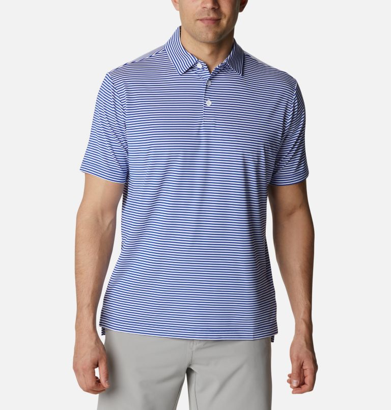 Azul Men's Columbia Omni-Wick Polo | UYHJCX-280 - Columbia Outlet Online