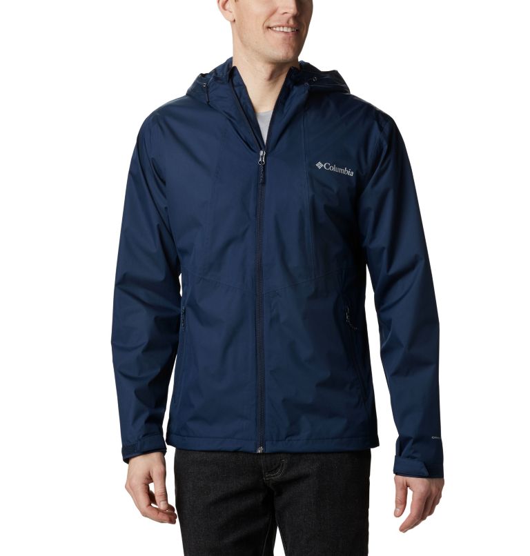 Black White Men's Columbia Inner Limits II Rain Jacket | KSHPJI-701 - Columbia Outlet Online
