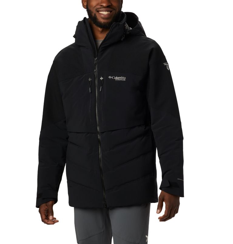 Black Men's Columbia Powder Keg II Parkas | CVLUQZ-153 - Columbia Outlet Online