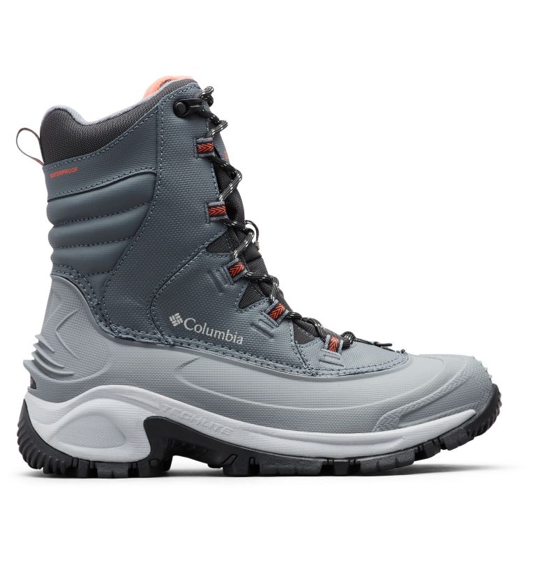 Grey Red Women's Columbia Bugaboot III Boots | NUMOFV-743 - Columbia Outlet Online