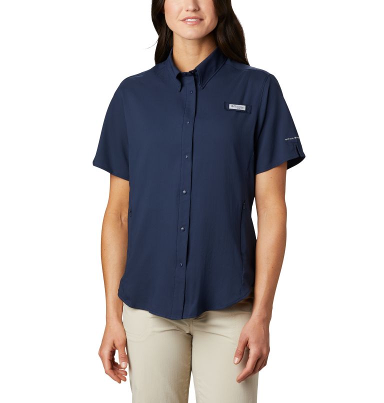 Blue Women's Columbia PFG Tamiami II Shirts | GJKHTV-843 - Columbia Outlet Online