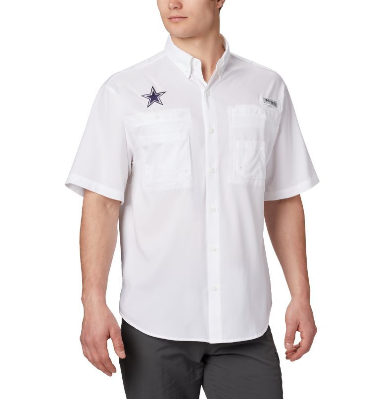 Navy Men's Columbia PFG Tamiami Shirts | ORUADK-458 - Columbia Outlet Online