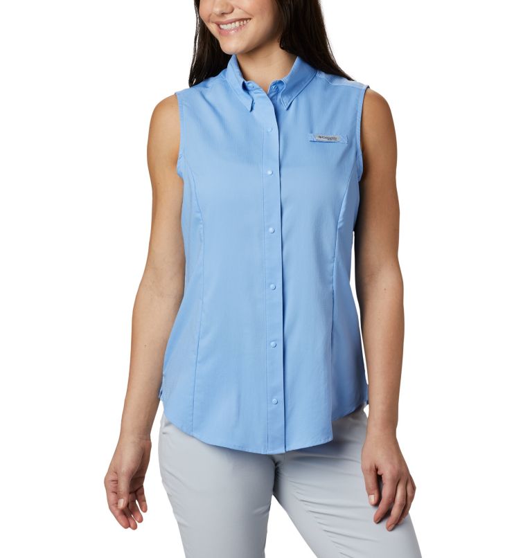White Women's Columbia PFG Tamiami Shirts | FQNGAB-104 - Columbia Outlet Online