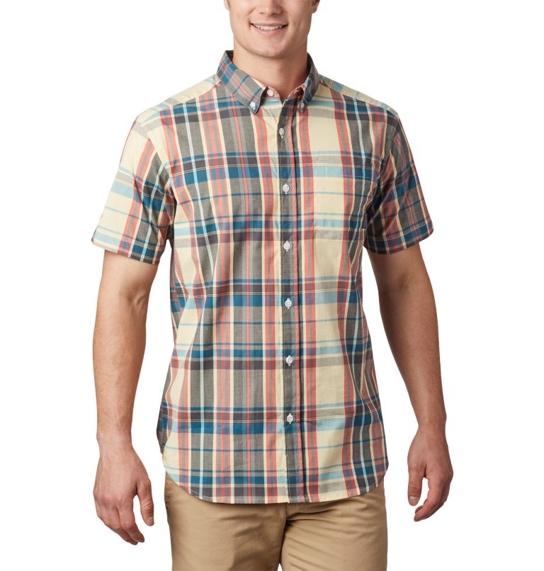 Green Men's Columbia Rapid Rivers II Shirts | HFNCMV-269 - Columbia Outlet Online