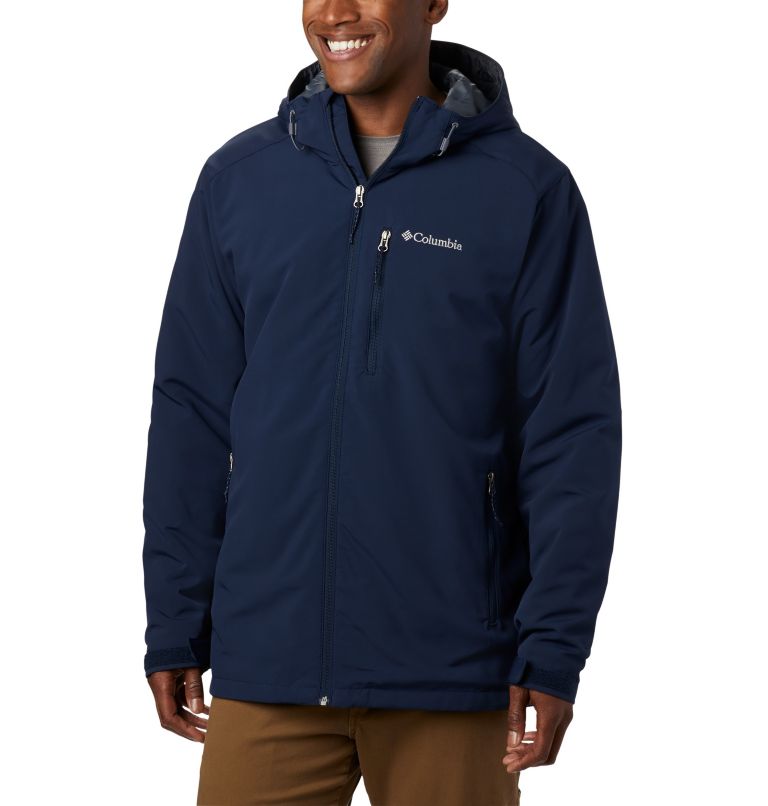 Navy Men's Columbia Gate Racer Ski Jacket | QKVRZD-495 - Columbia Outlet Online