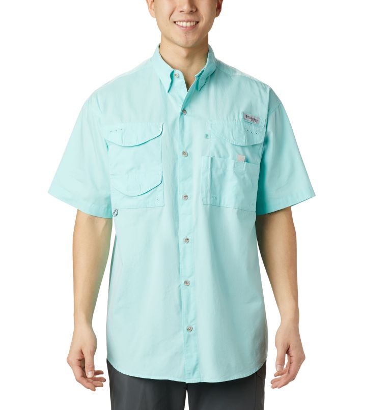 Green Men's Columbia PFG Bonehead Fishing Shirts | CDGXSP-471 - Columbia Outlet Online