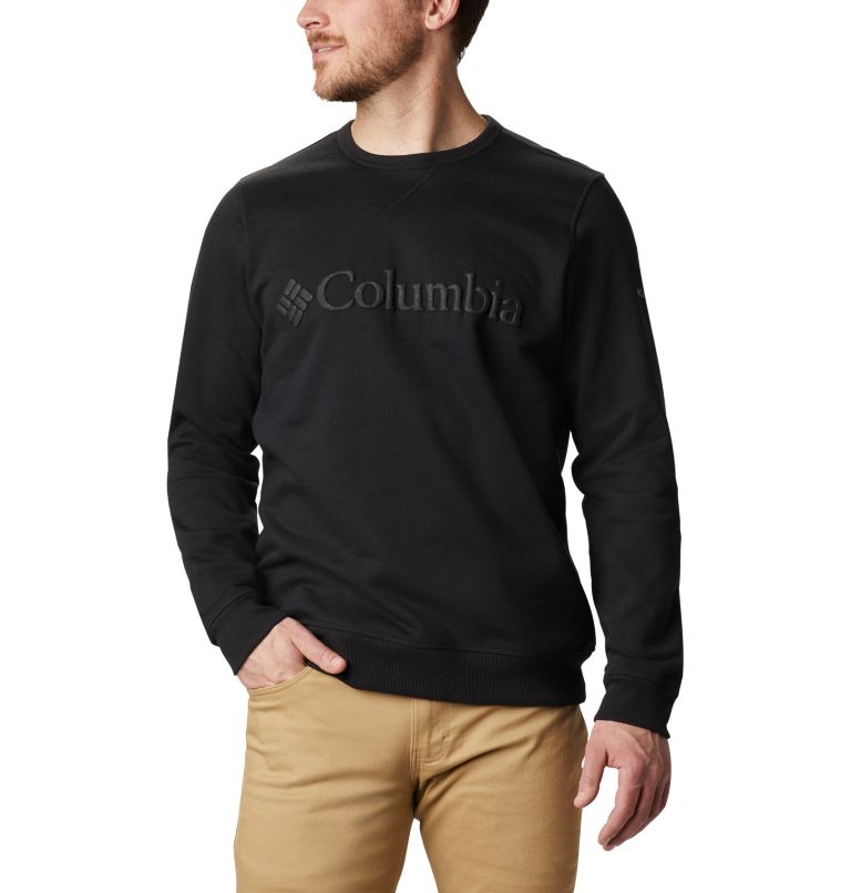 Black Grey Men's Columbia Logo Hoodies | FBGRNM-091 - Columbia Outlet Online