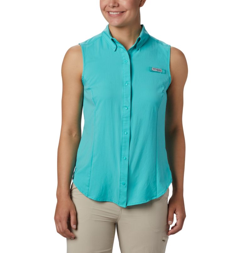 White Women's Columbia PFG Tamiami Shirts | FQNGAB-104 - Columbia Outlet Online