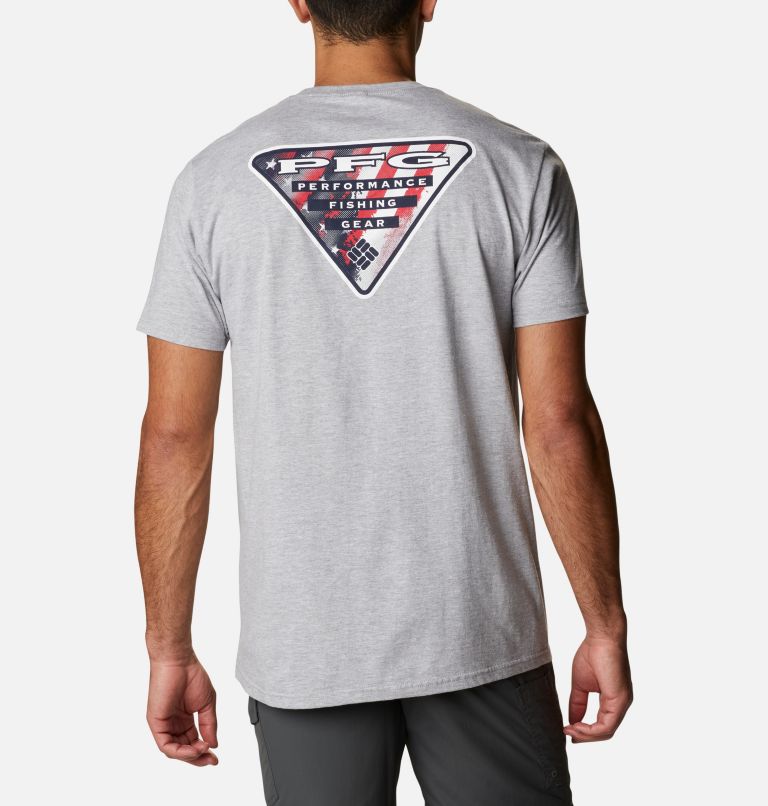 Navy Men's Columbia PFG T-Shirt | PVRZGT-931 - Columbia Outlet Online