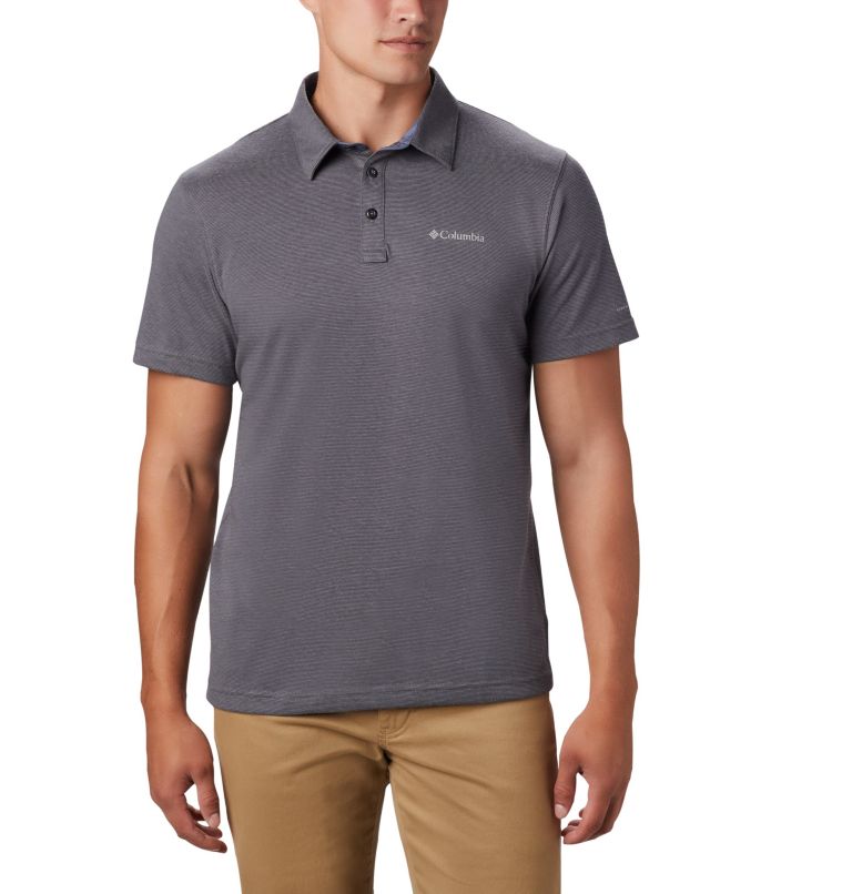 Blue Men's Columbia Thistletown Ridge Polo | KXZTLN-357 - Columbia Outlet Online