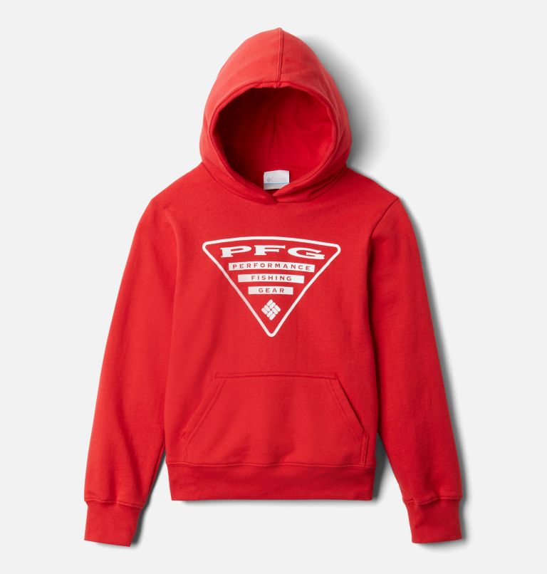 Navy Red Kids' Columbia PFG Hoodies | QLXDTC-621 - Columbia Outlet Online