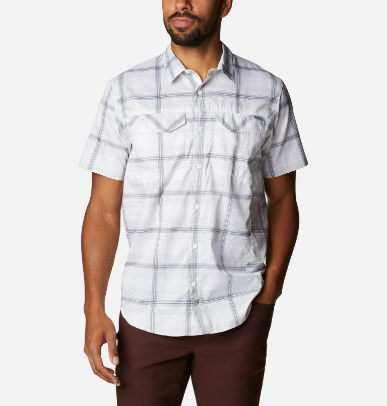 Green Men's Columbia Silver Ridge Lite Plaid Shirts | AHZBXL-850 - Columbia Outlet Online