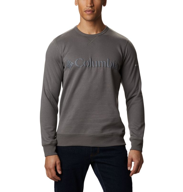 Black Grey Men's Columbia Logo Hoodies | FBGRNM-091 - Columbia Outlet Online